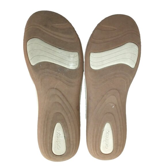 Aetrex Women's Walking Shoes Dana Brown Leather Suede Comfort Lace Up  - 10 Wide - Picture 6 of 8